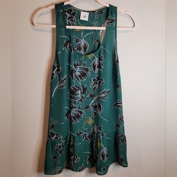 CAbi Zoe Floral Sleeveless Peplum size small - Picture 3 of 7